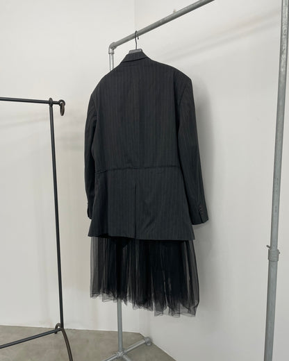 RE-009 / tulle layered jacket【B】