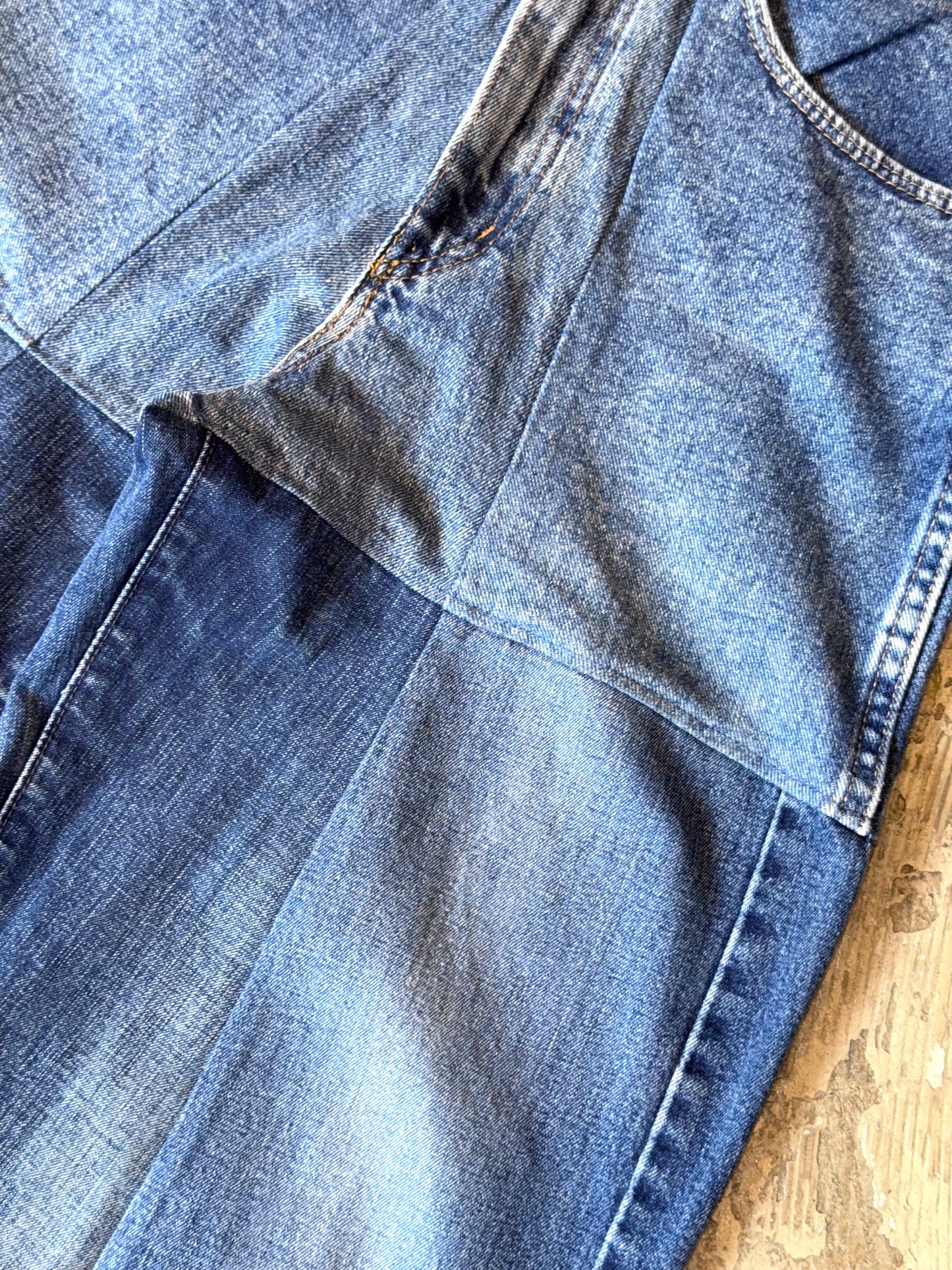 RE-004 / 4panel docking denim【G】