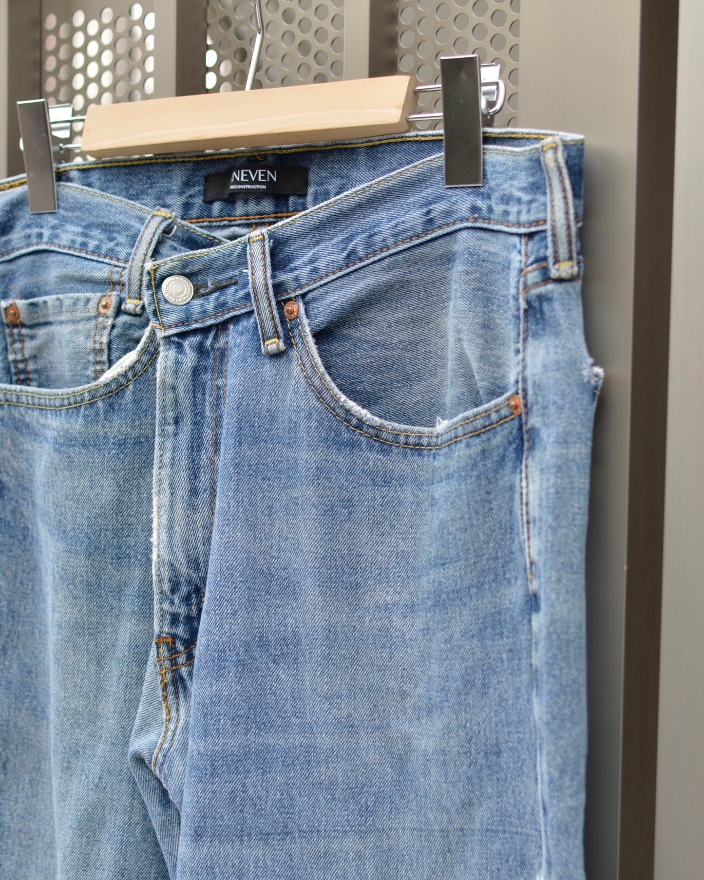 RE-013 / insideout straight denim【B】