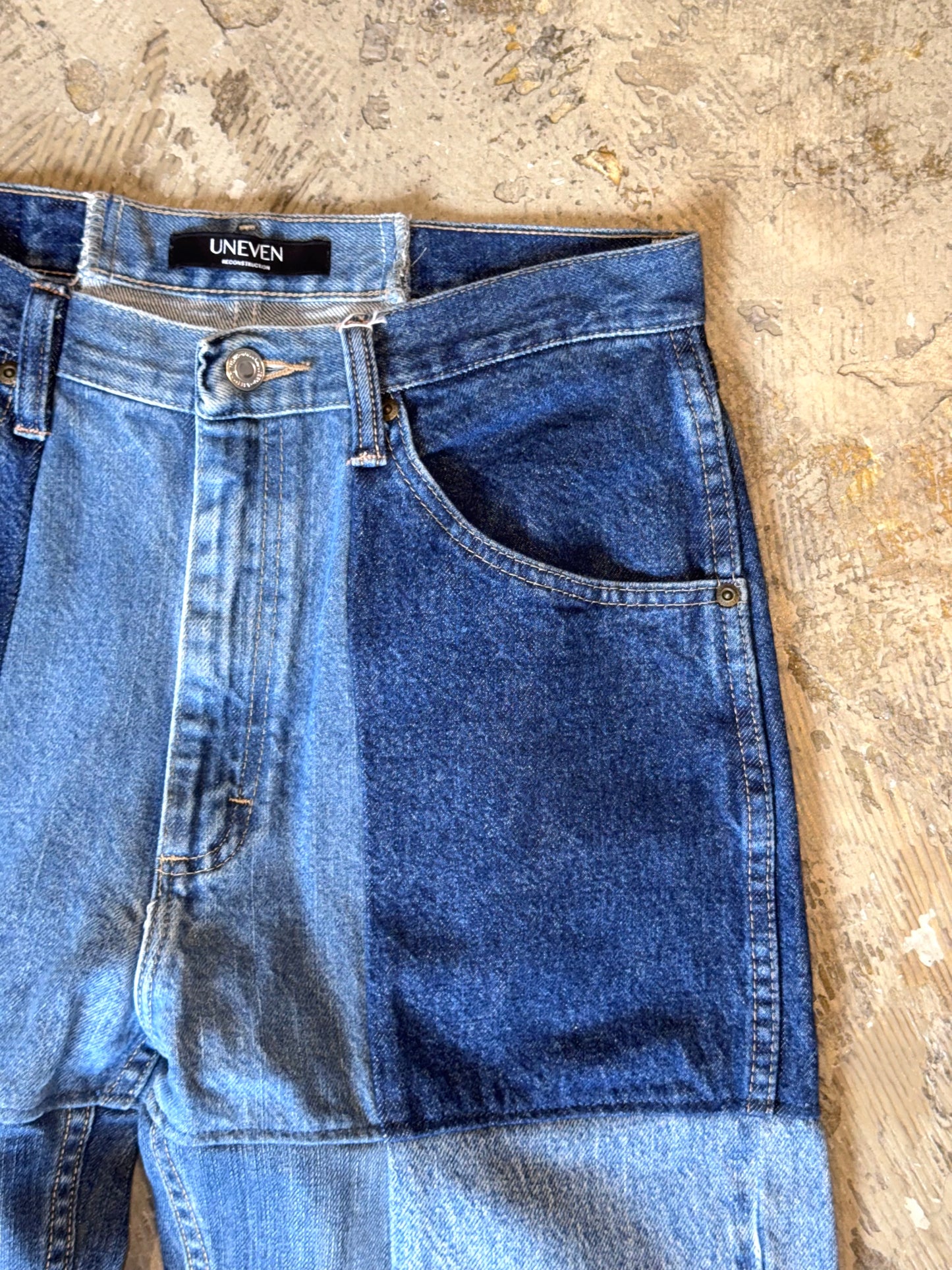 RE-004-02 / 4panel docking denim【E】