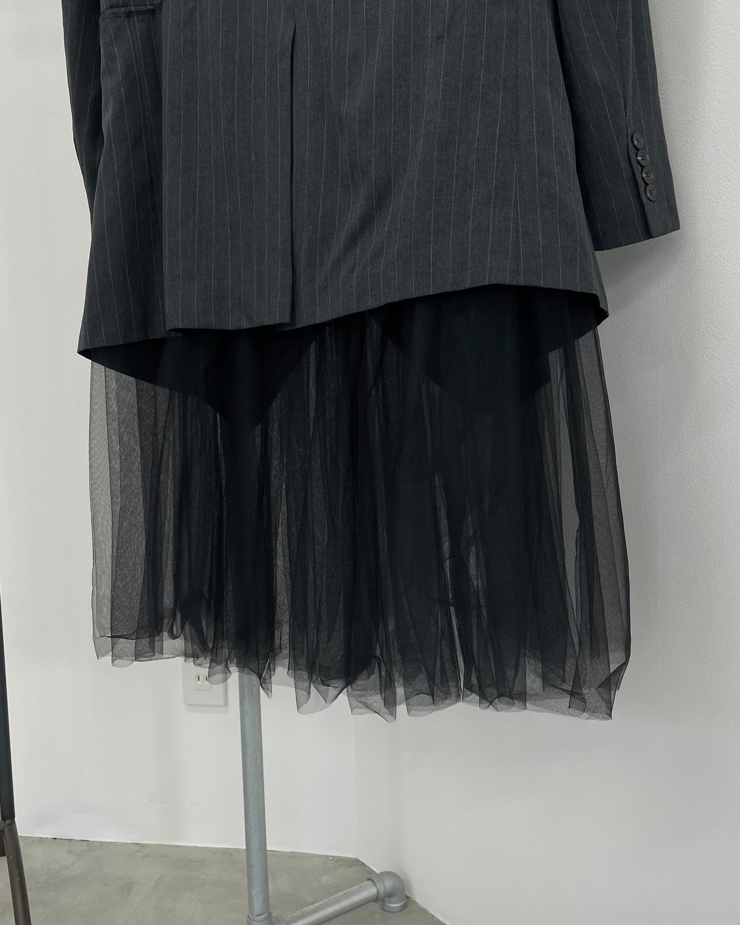 RE-009 / tulle layered jacket【B】