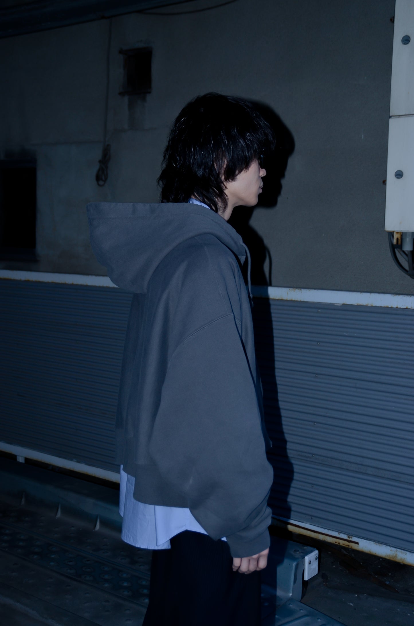 RE-033 / resized zip hoodie 【A】