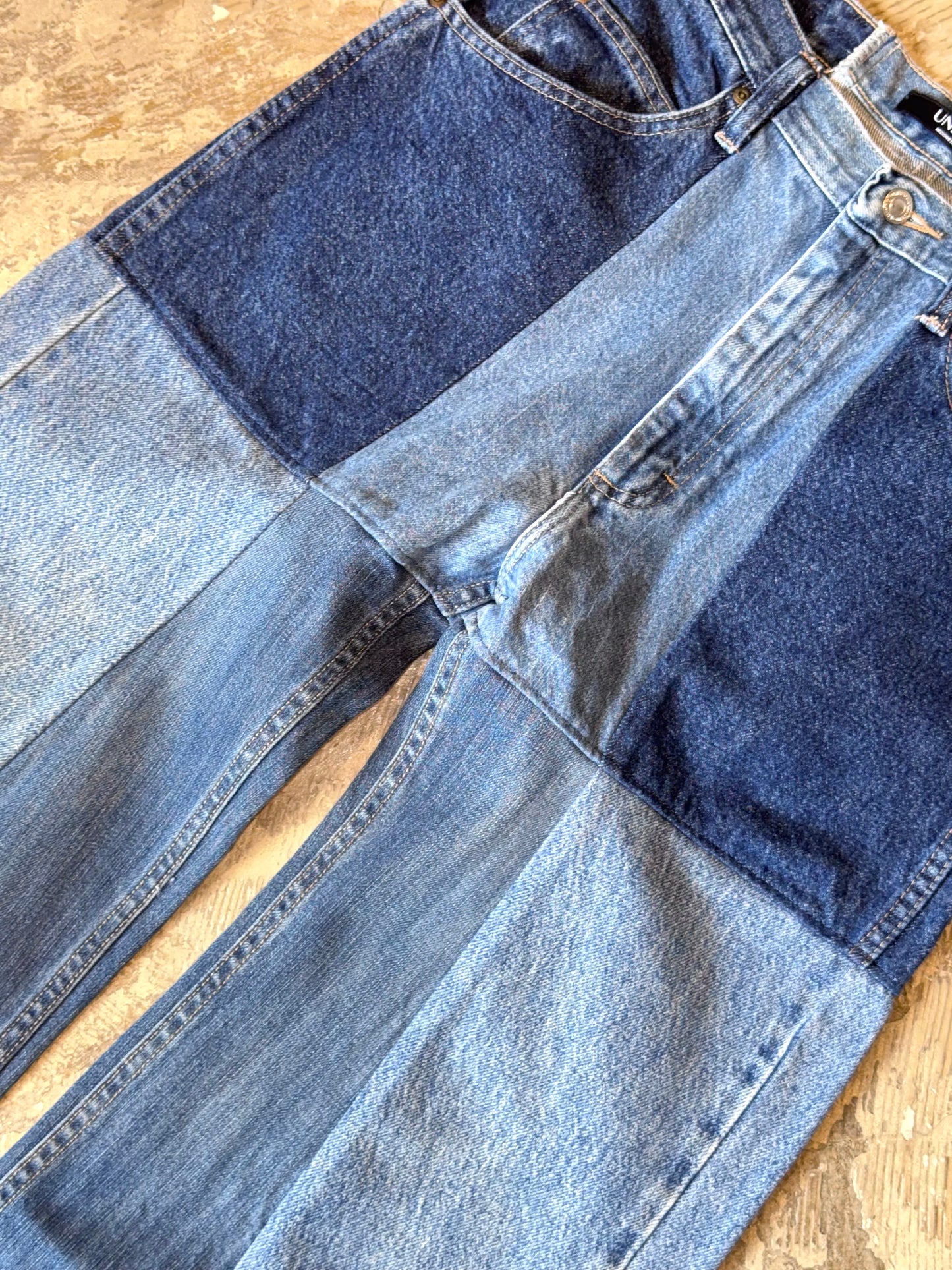 RE-004-02 / 4panel docking denim【E】