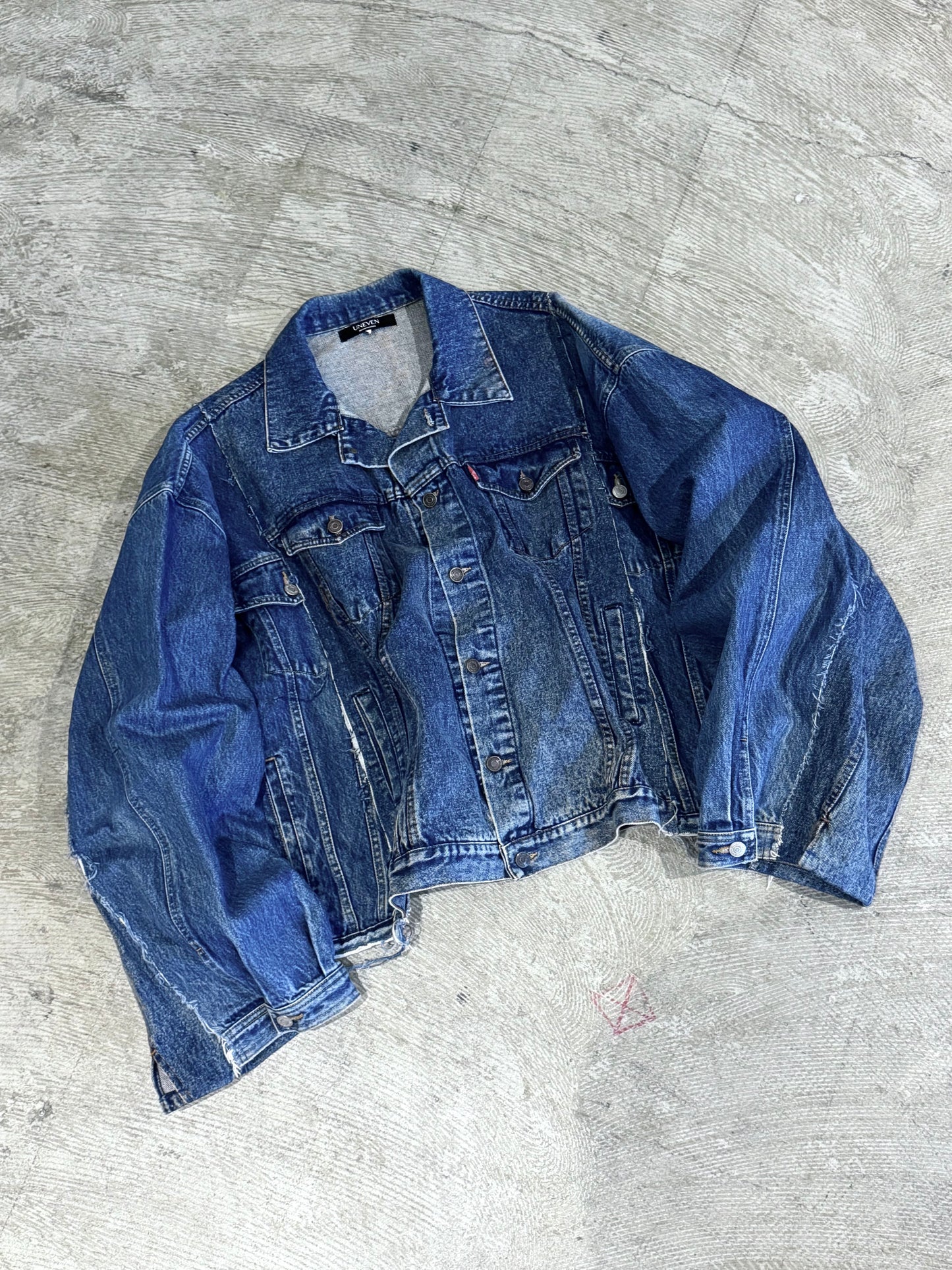 RE-030-02 / rebuild kimono denim jacket【A】