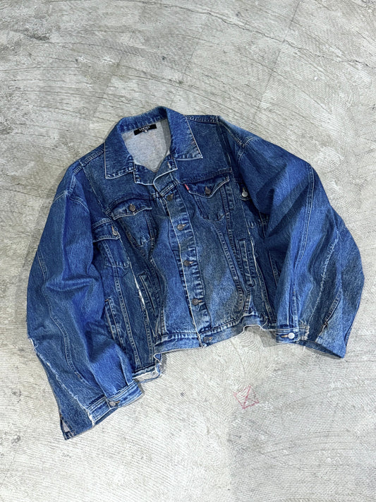 RE-030-02 / rebuild kimono denim jacket【A】