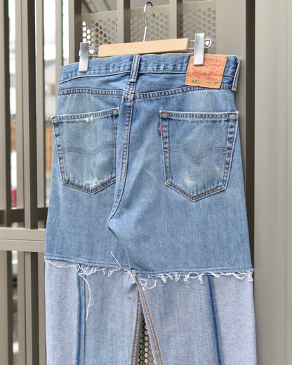 RE-013 / insideout straight denim【B】