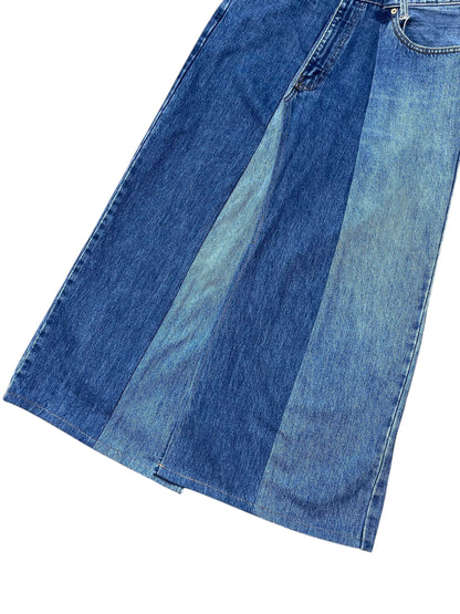 RE-028 / asymmetry denim skirt【B】