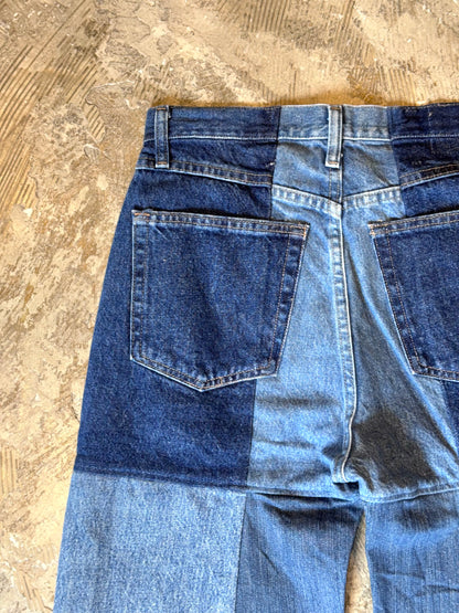 RE-004-02 / 4panel docking denim【E】