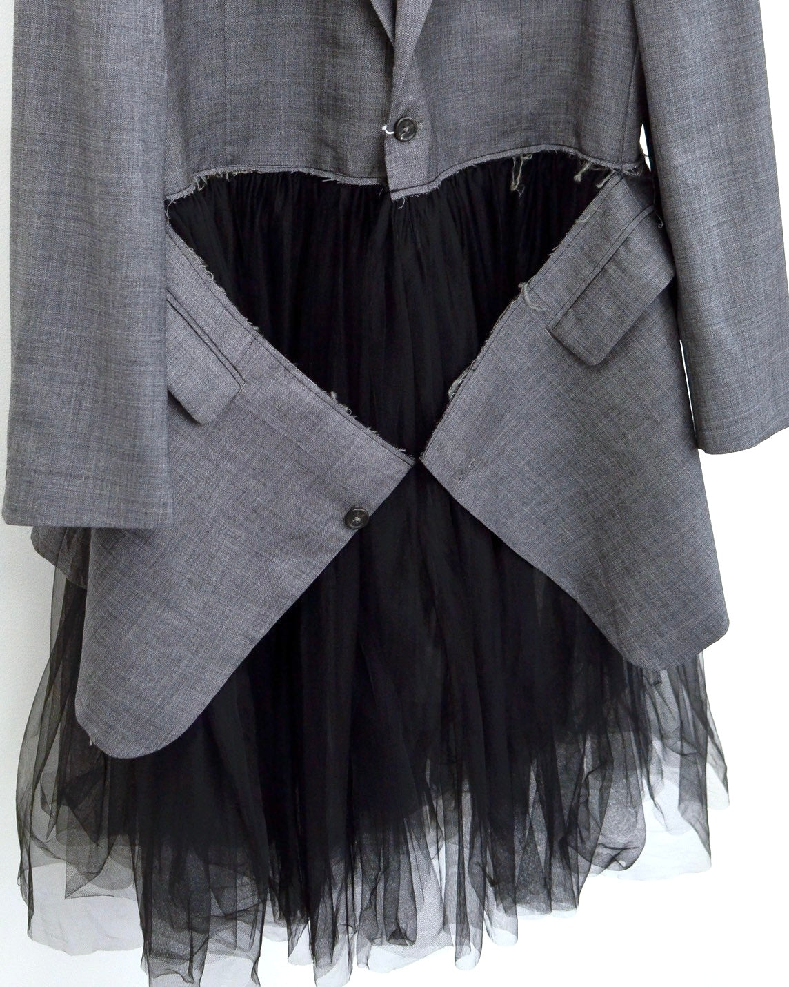 RE-009 / tulle layered jacket【C】