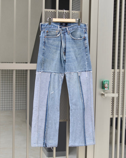 RE-013 / insideout straight denim【B】