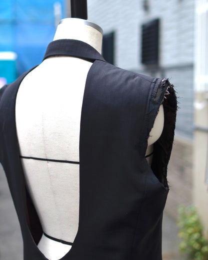 RE-012 / open back vest【A-B】