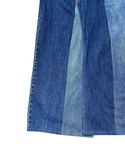 RE-028 / asymmetry denim skirt【B】