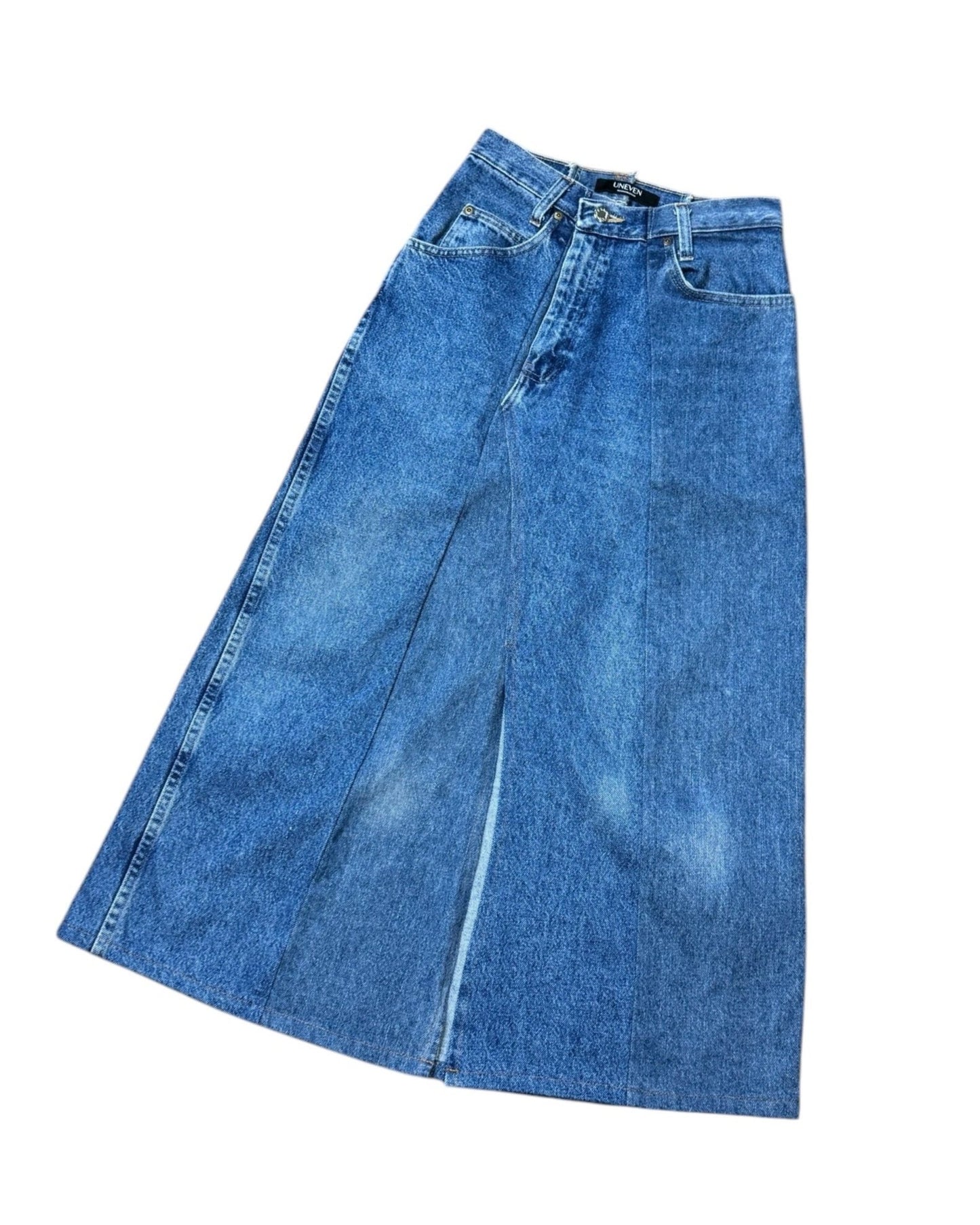 RE-028 / asymmetry denim skirt【A】