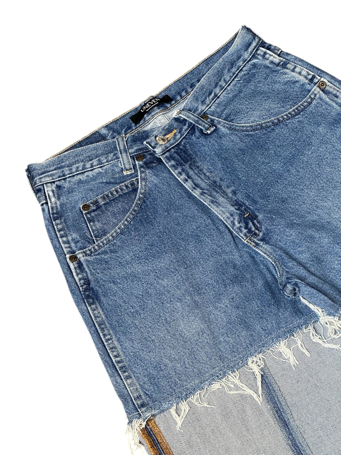 RE-013-05 / inside out straight denim【B】