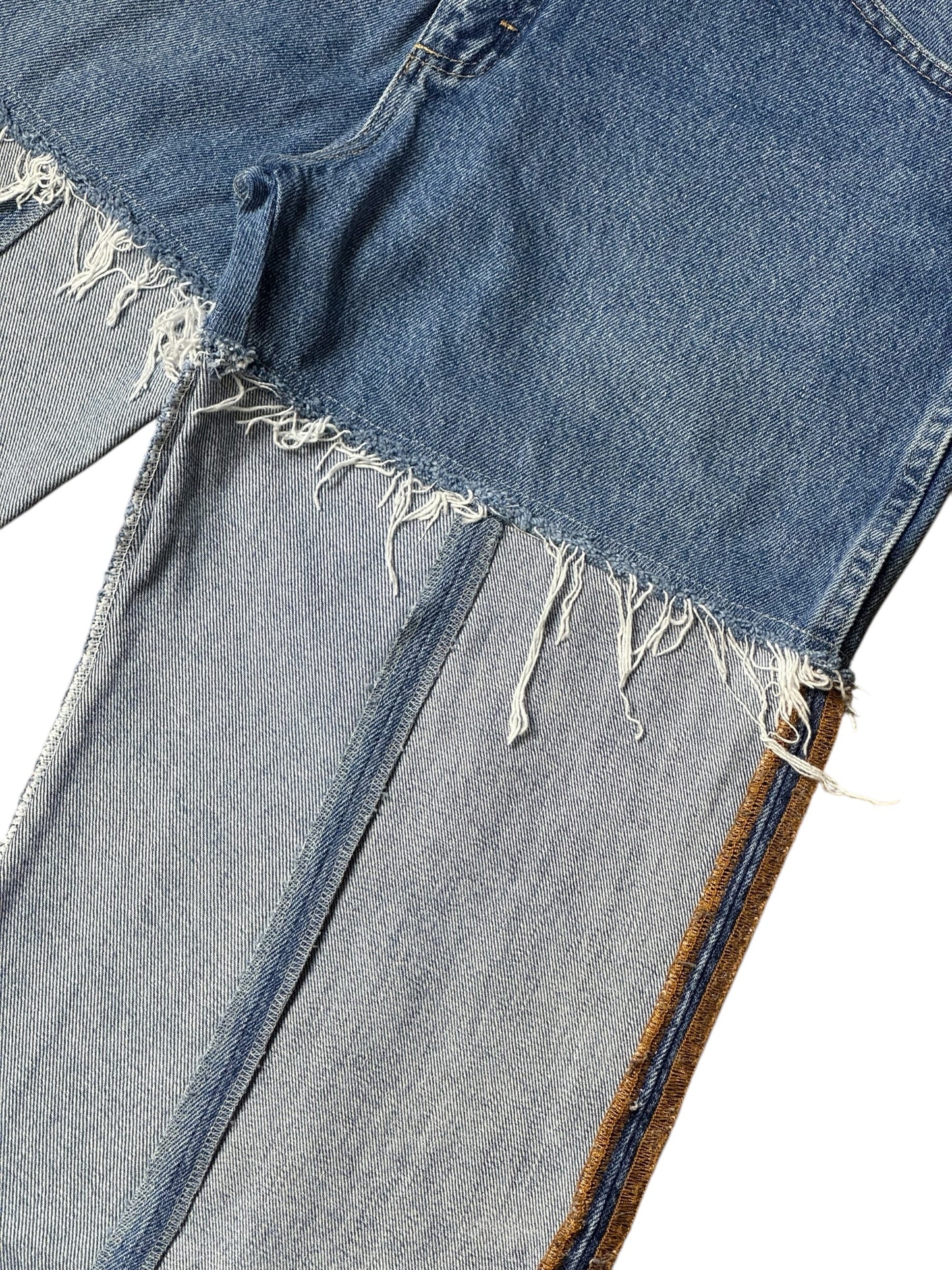 RE-013-05 / inside out straight denim【B】