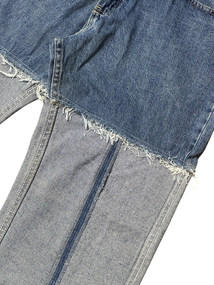 RE-013-05 /  inside out straight denim【D】