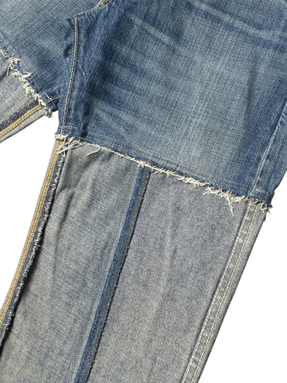 RE-013-03 / inside out straight denim【K】