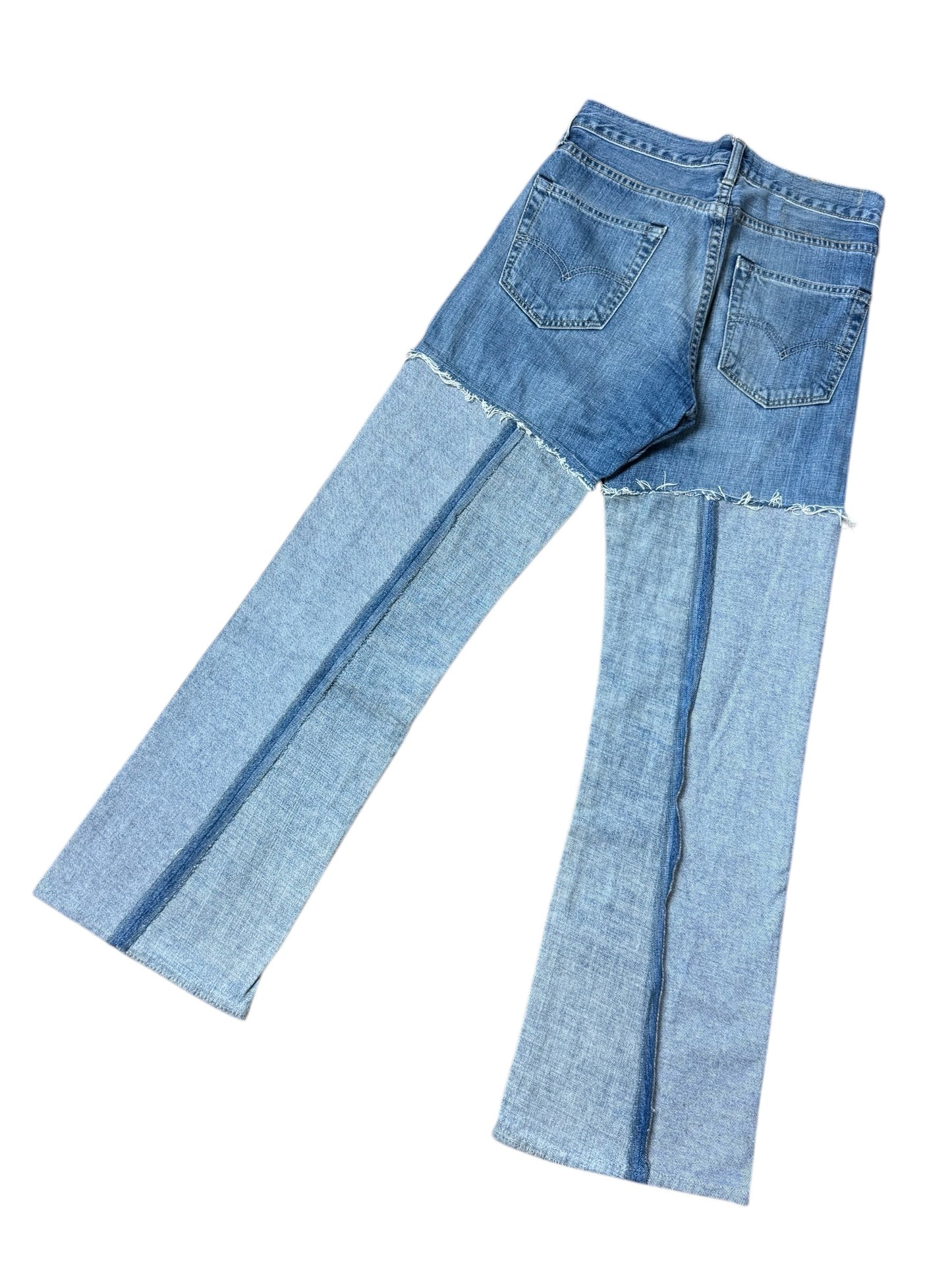 RE-013-03 / inside out straight denim【K】