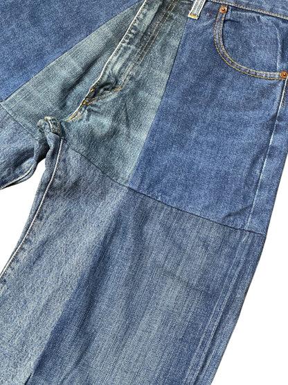 RE-004-01 / 4panel docking denim【D】