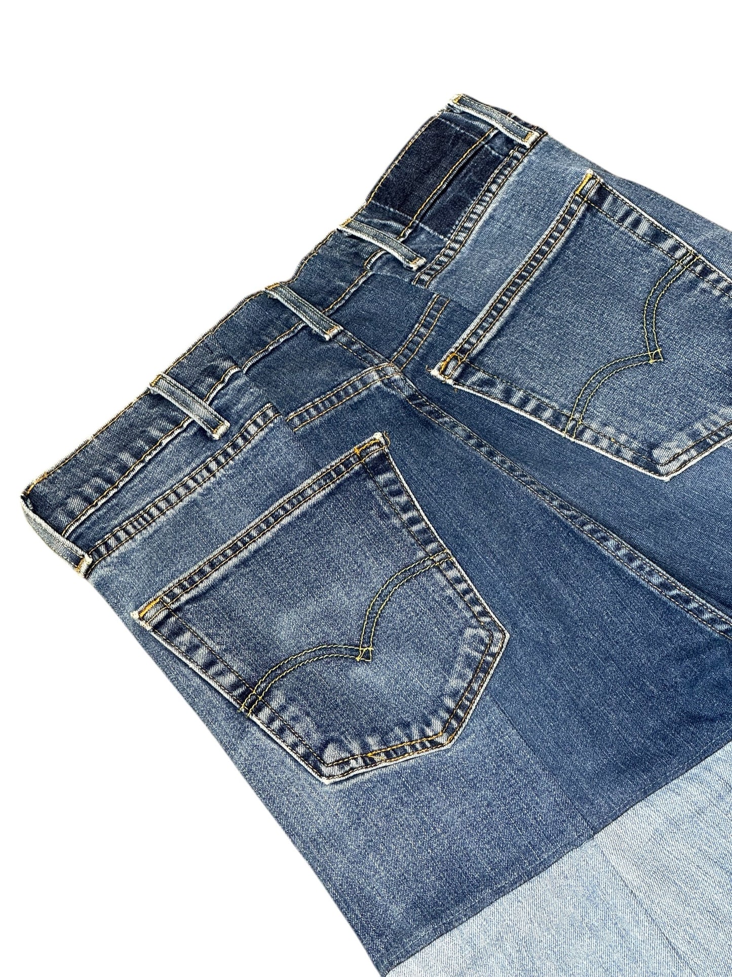 RE-004 / 4panel docking denim【I】