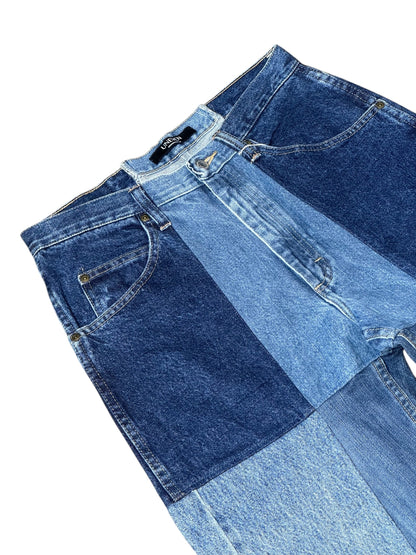 RE-004-02 / 4panel docking denim【E】